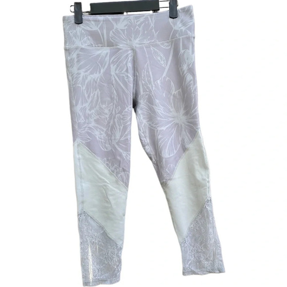 FABLETICS FLORAL MESH LEGGINGS - Picture 1 of 5